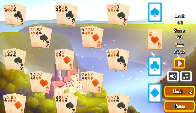 Schirmabbildung solitaire river addiction Spiele