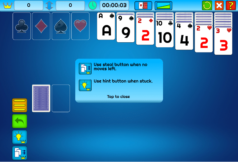 social solitaire card game screenshot
