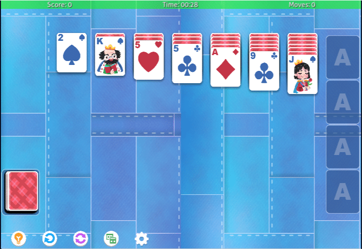 solitaire kings game screenshot 
