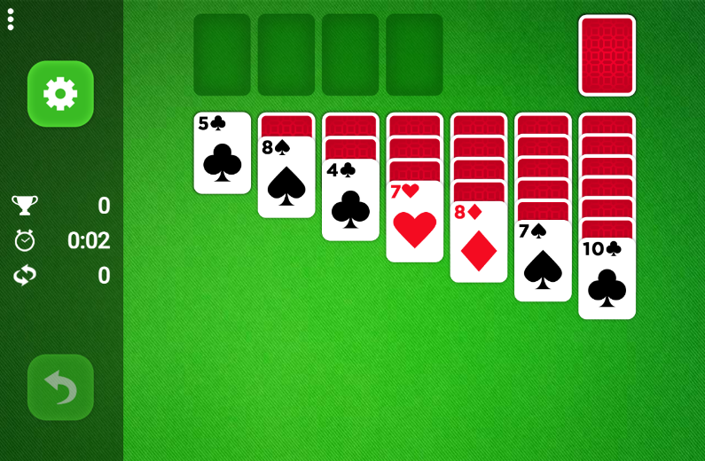 classic solitaire deluxe game screenshot