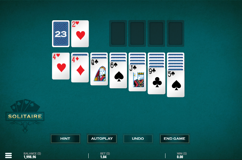 casino solitaire game screenshot
