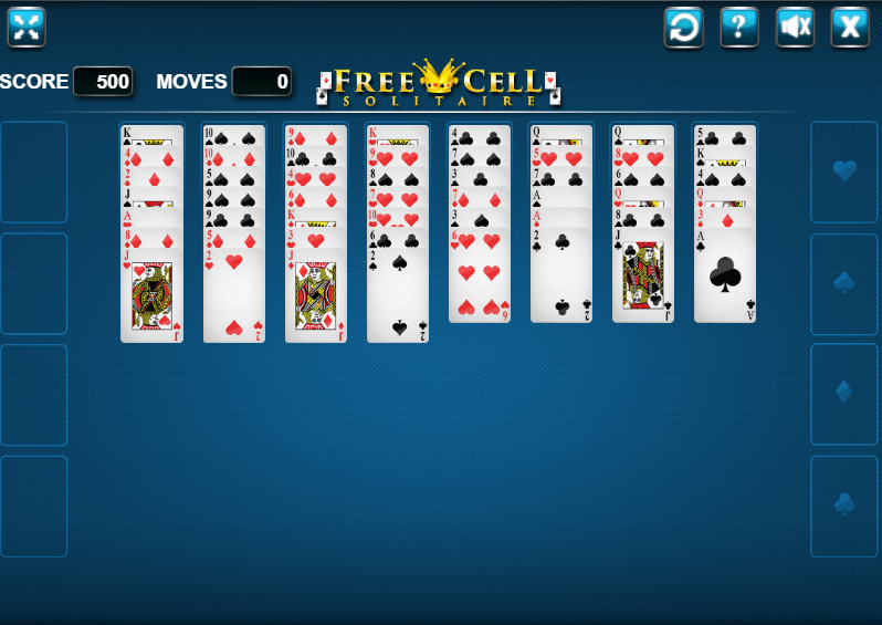 Freecell Solitaire Code This Lab game screenshot