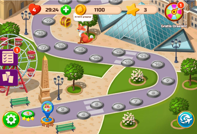 tripeaks solitaire spel screenshot
